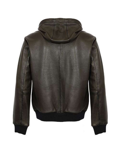Giubbotto Jonah in pelle Dark Brown LEATHER AUTHORITY | JONAH06